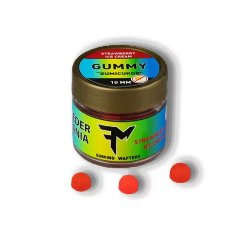 Feedermania wafters gummy gumicukor csali 12mm 25g strawberry ice cream