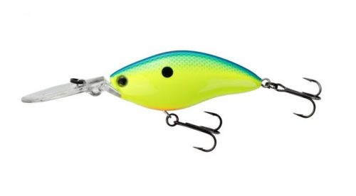 Yo-Zuri 3DS Crank Wobbler 65mm 17g Blue Back Chartreuse