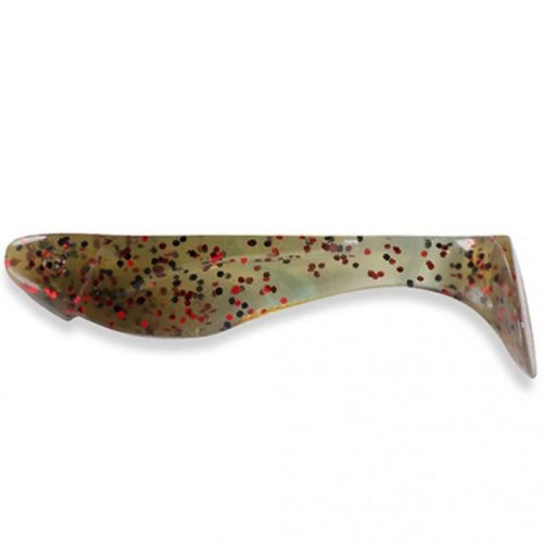 Fishup Wizzy Gumihal 1,5" Green Pumpkin/Red & Black