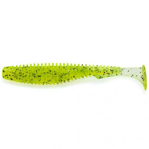 Fishup U-Shad Gumihal 2" Chartreuse/Black