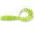 Fishup Mighty Grub Twister 4,5" Chartreuse/Black