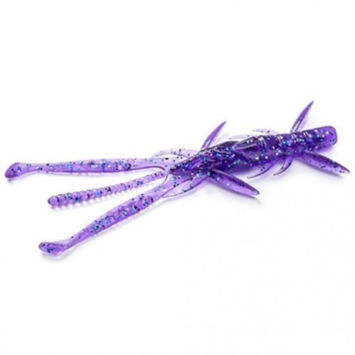 Fishup Shrimp Műcsali 3" Dark Violet/Peacock & Silver