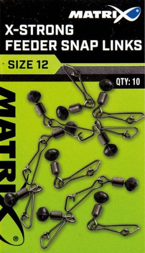 Fox Matrix X-Strong Feeder Bead Snap Links Gyorskapocs Forgó 10-es