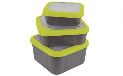 FOX Matrix Grey Lime Bait Boxes Perforated Lids 3.3pt Csalis Doboz