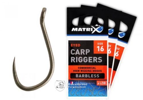 Fox Matrix Carp Riggers 16-os Szakál Nélküli Horog