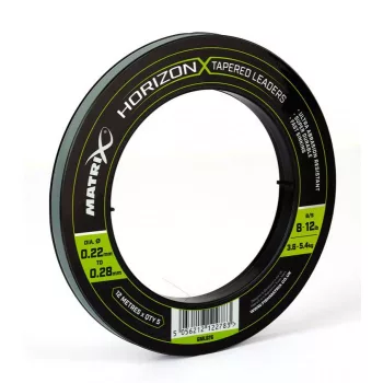 Fox Matrix Horizon-X Tapered Leaders 12m 0,22-0,28mm