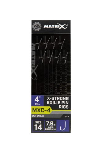 Fox Matrix MXC-4 SZ xs barbless előkötött horog 0.20mm 14-es horoggal