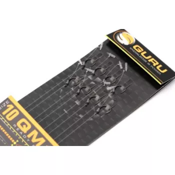   Guru qm1 speed stop előkötött horog 4 inch 0,22mm 10-es horog