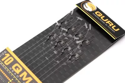 Guru qm1 speed stop előkötött horog 4 inch 0,19mm 14-es horog