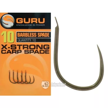   Guru X-Strong Carp Spade lapkás szakáll nélküli horog #12
