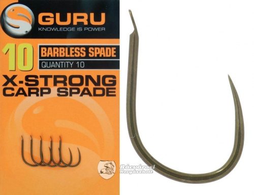 Guru X-Strong Carp Spade lapkás szakáll nélküli horog #12