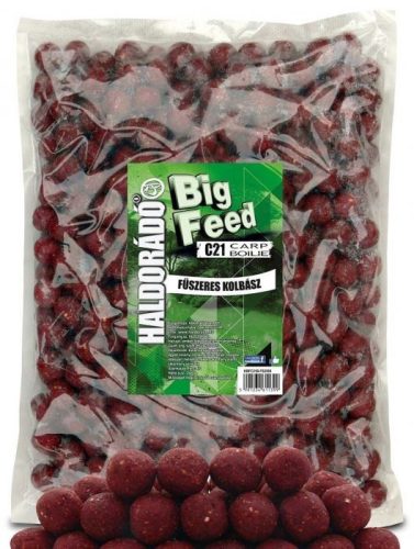 Haldorádó Big Feed C21 Etető Bojli Fűszeres Kolbász 21mm 2,5kg