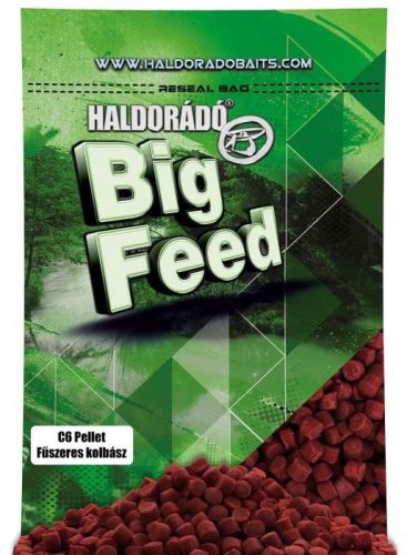 Haldorádó Big Feed C6 Etető Pellet Fűszeres Kolbász 8mm 900g