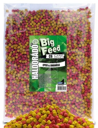 Haldorádó Big Feed C6 Etető Pellet Eper&Ananász 8mm 2,5kg