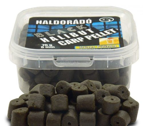 Haldorádó Black Halibut Carp Pellet Mézes Pálinka 8mm 70g