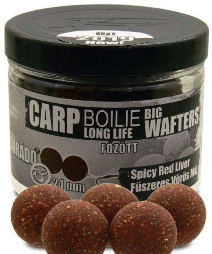 Haldorádó Long Life Big Wafters Csalizó Bojli Fűszeres Vörös Máj 24mm 70g