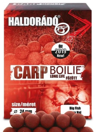 Haldorádó Carp Boilie Long Life Főzött Bojli Nagy Hal 800g 24mm