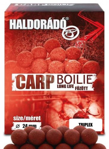 Haldorádó Carp Boilie Long Life Főzött Bojli Triplex 800g 24mm