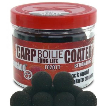   Haldorádó Coated Boilie Long Life Csalizó Bojli Fekete Tintahal 18mm 70g