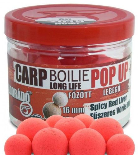 Haldorádó Long Life Csalizó Pop Up Fűszeres Vörös Máj 16-20mm 40g