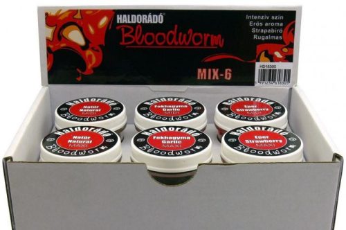 Haldorádó Bloodworm Szúnyoglárva Gumicsali 6 Íz