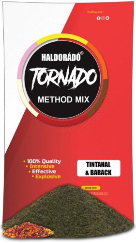 Haldorádó Tornado Method Mix Etetőanyag Tintahal-Barack 500g