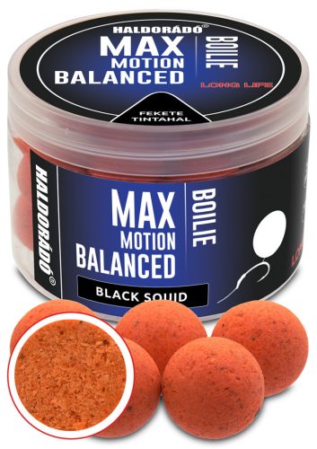 Haldorádó max motion long life balanced bojli fekete tintahal 20mm 70g