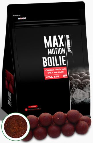 Haldorádó max motion long life bojli fűszeres vörös máj 20mm 800g