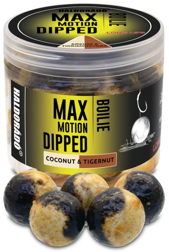 Haldorádó max motion long life dipped bojli kókusz-tigrismogyoró 20mm 100g