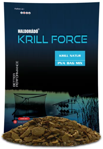 Haldorádó krill force pva bag mix krill natur 600g