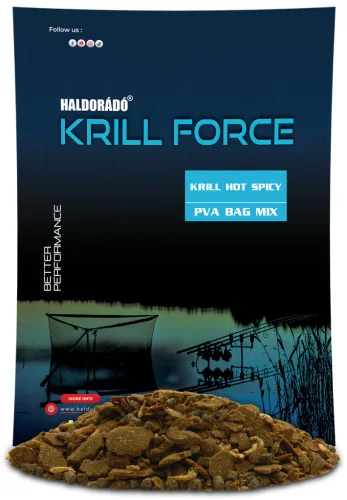 Haldorádó krill force pva bag mix krill hot spicy 600g