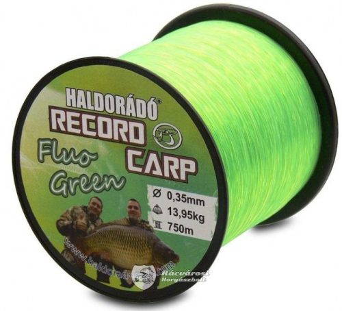 Record Carp Fluo Green 0,35mm / 750m pontyozó zsinór