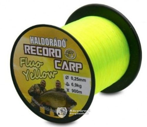 Record Carp Fluo Yellow 0,20mm / 900m pontyozó horgászzsinór