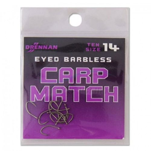 Drennan Eyed Barbless Carp Match Horog 14-es
