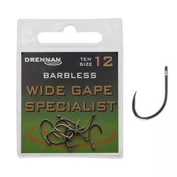   Drennan Wide Gape Specialist B'less Szakáll Nélküli Horog 4-es