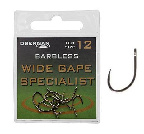 Drennan Wide Gape Specialist B'less Szakáll Nélküli Horog 4-es