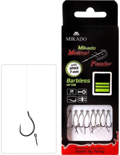 Mikado Method Feeder FC Szakállnélküli Csalitüskés Rig No. 10-es Horog