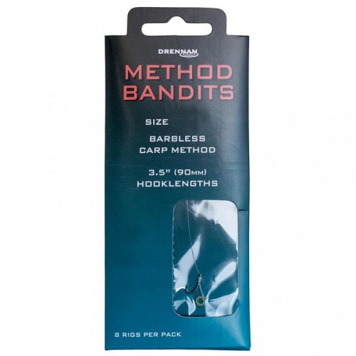 Drennan Method Bandit Carp Method Előkötött Horog 8-as