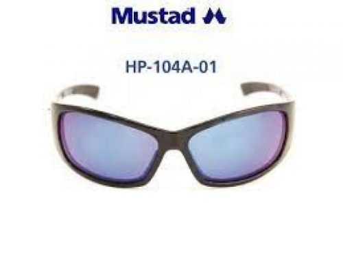 Mustad Polarizált Napszemüveg Gloss Black, Blue Revo Lens