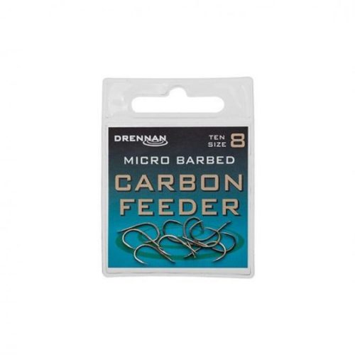 Drennan Carbon Feeder Micro Szakállas Horog 6-os