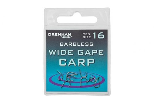 Drennan Barbless Wide Gape Carp Szakáll Nélküli Horog 10-es