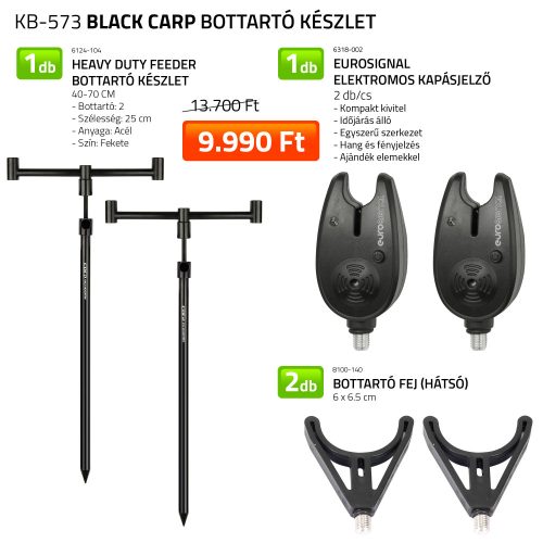 Carp academy black carp bottartó készlet (KB-573)