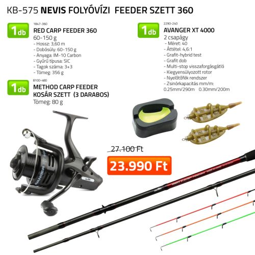 Nevis folyóvízi feeder szett (KB-575)