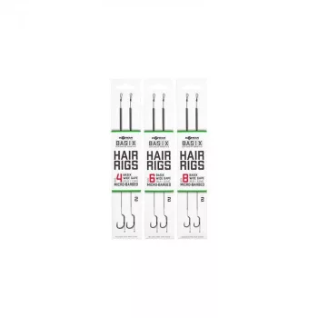   Korda Basix Hair Rigs Wide Gape Előkötött Előke 4-es Horog