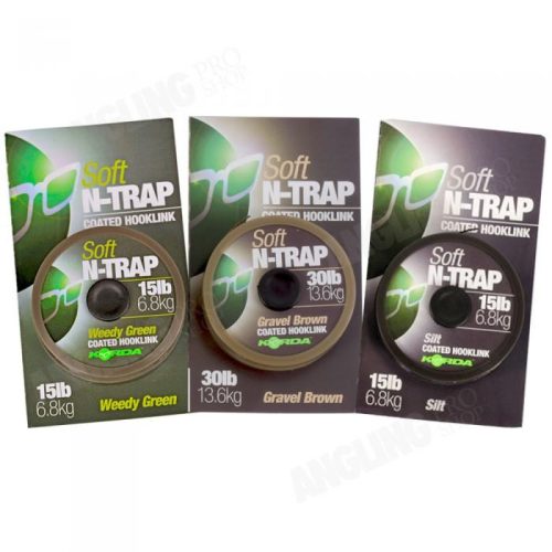 Korda N-Trap Soft Bevonatos Előke Zsinór 20m 15lb Green