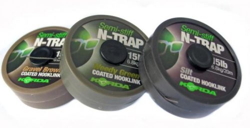 Korda N-Trap Semi-Stiff Előkezsinór Weddy Green 20m 15lb