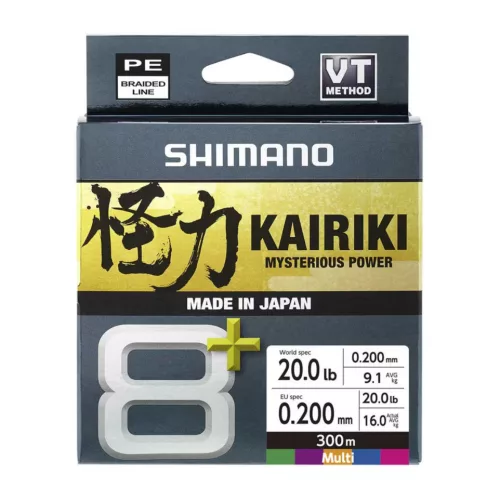 Shimano kairiki 8+ fonott zsinór 150m 0,23mm 22,5kg grey