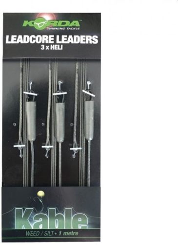 Korda Heli Leadcore Leaders Weed 3x1m