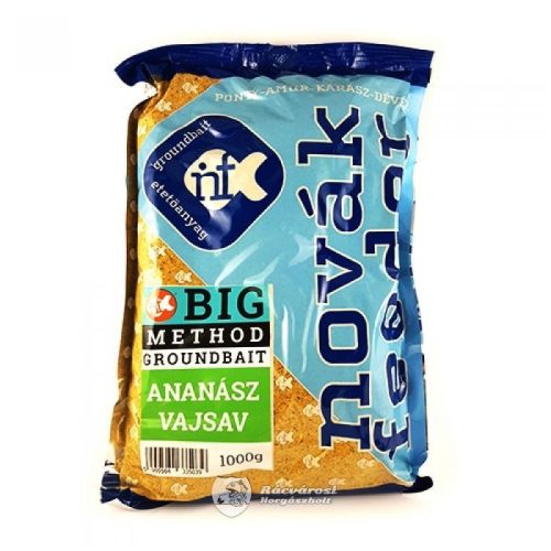 Novák Feeder Big Method Ananász-Vajsav Etetőanyag 1kg