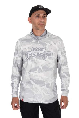 Fox rage uv hooded light camo póló XL
